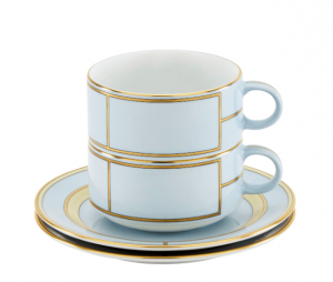 Ginori Diva Celeste Tea Set For Two